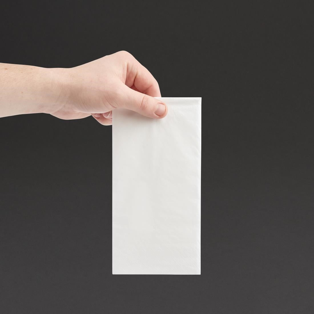 Fiesta Recyclable Dinner Napkin White 400x400mm 2ply 1/8 Fold (2000 Pack) (Pack of 2000) • PAS-FE243