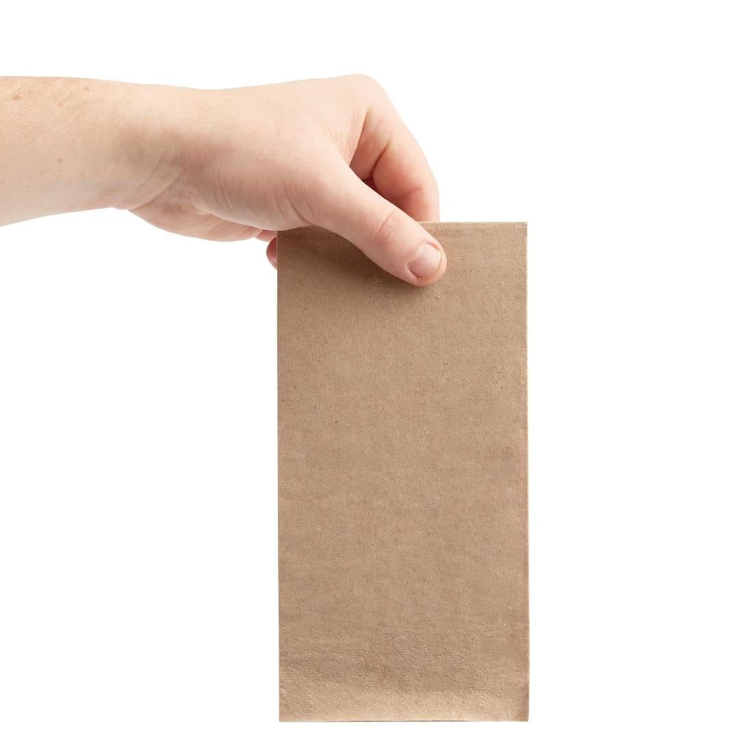 Fiesta Recyclable Recycled Dinner Napkin Kraft 400x400mm 2ply 1/8 Fold (2000 Pack) (2 ply | 8 fold | Pack of 2000) • PAS-FE250