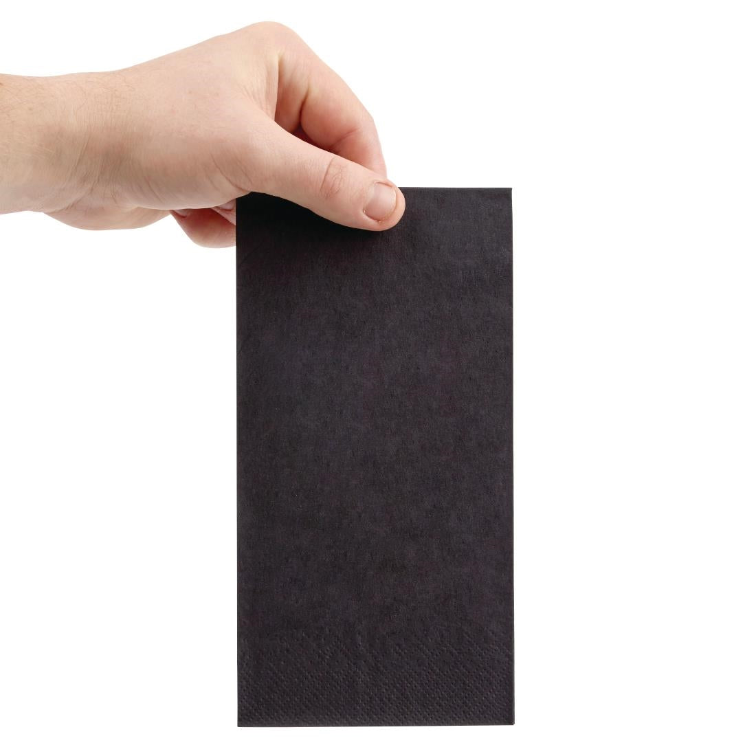 Fiesta Recyclable Dinner Napkin Black 400x400mm 3ply 1/8 Fold (1000 Pack) (Pack of 1000) • PAS-FE261