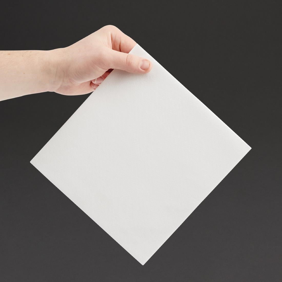 Fiesta Recyclable Premium Tablin Dinner Napkin White 400x400mm Airlaid 1/4 Fold (500 Pack) (4 fold | Pack of 500) • PAS-FE264