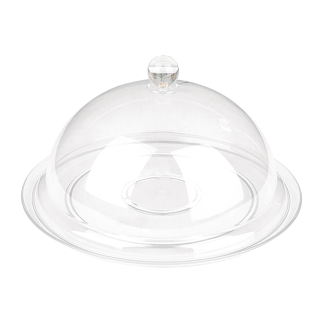 Olympia Kristallon Polycarbonate Display Plate Clear 345(Ø)mm • PAS-FE474