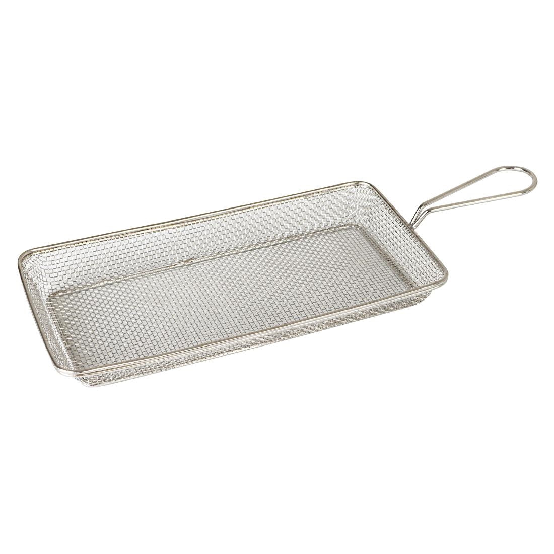 Moda Brooklyn Rectangular Food Baskets Stainless Steel 260mm (6 Pack) • PAS-FK211