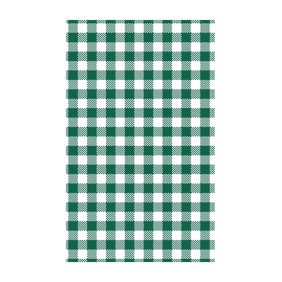 Greaseproof Paper Gingham Green 310mm (Size: 310(L) x 190(W)mm | 200 sheets per pack) • PAS-FK279