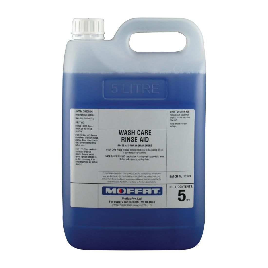 Washtech Washcare Rinse Aid 5Ltr • PAS-FK371