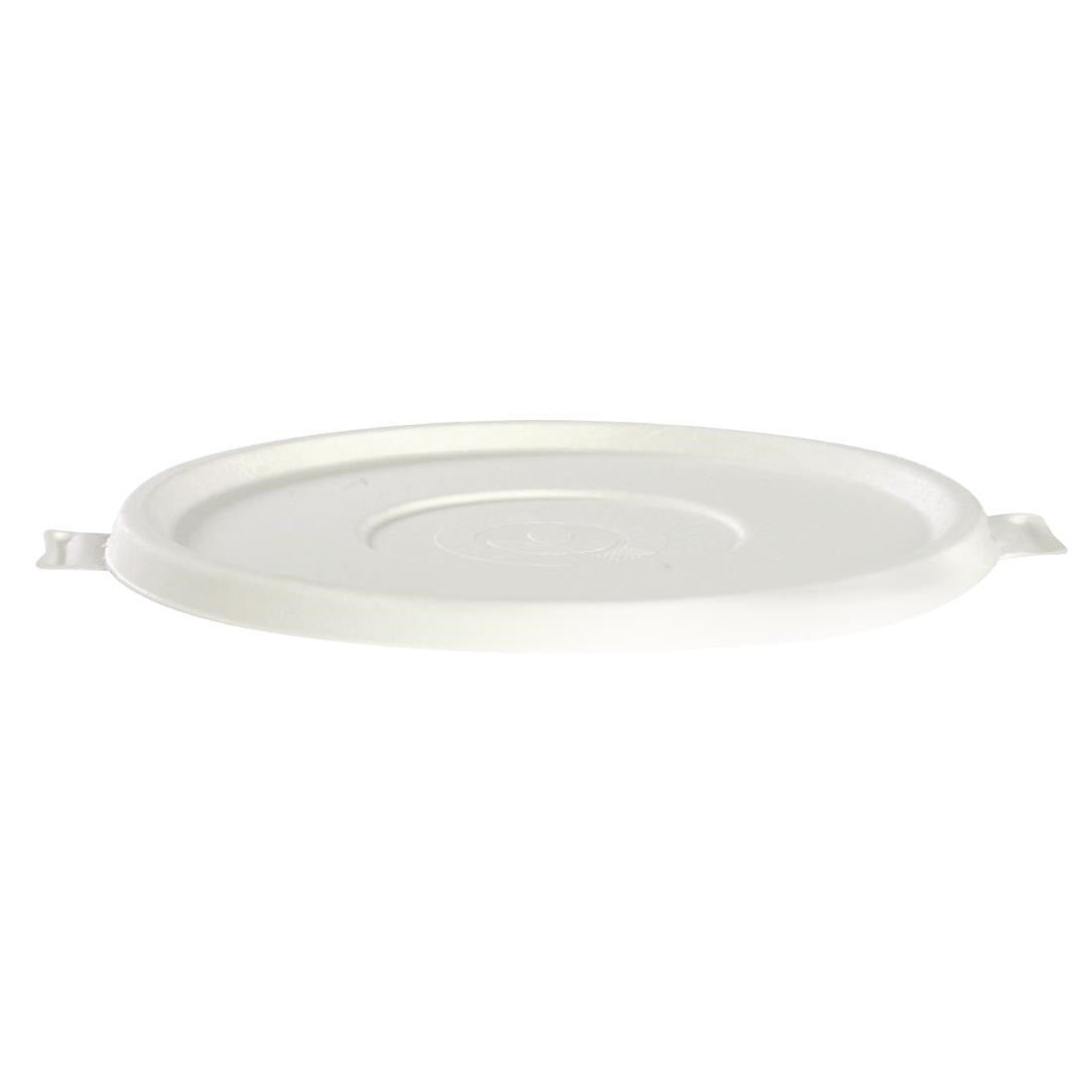 BioPak BioCane White Lids to Suit 800-1180ml (400 Pack) • PAS-DU632