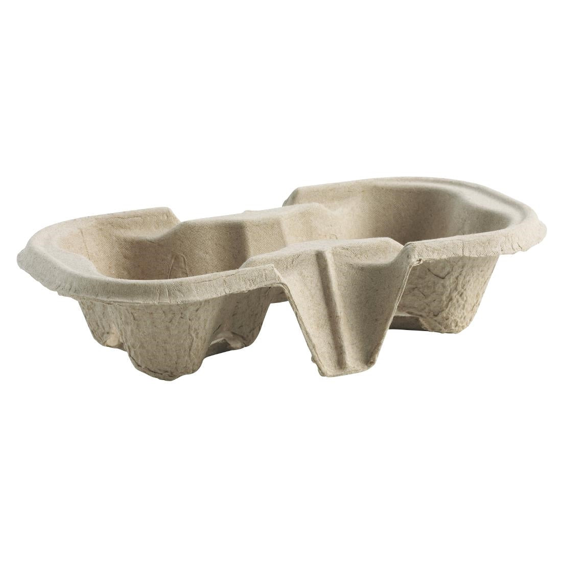 BioPak Takeaway Coffee Cup Carry Trays 2 Cup (500 Pack) • PAS-FK542