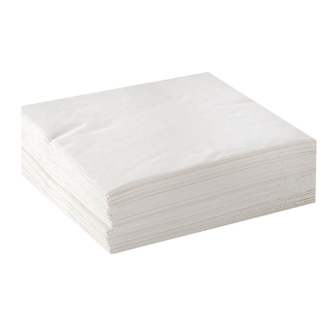 BioPak Compostable Paper Cocktail Napkins White (2000 Pack) • PAS-FK570