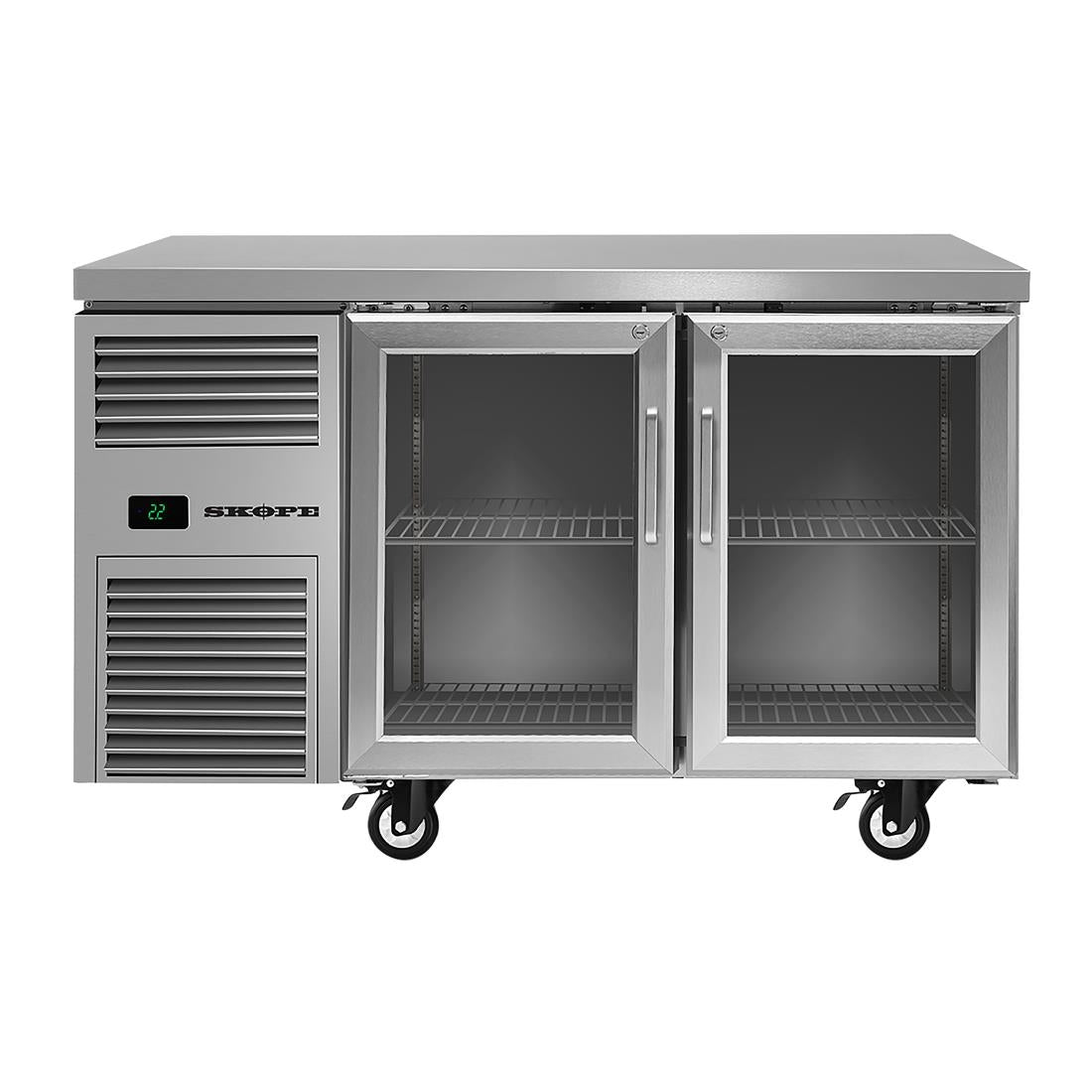SKOPE ReFlex Two Door Underbench Storage Fridge RF7.UBR.2.GD 247Ltr • PAS-FK655-A