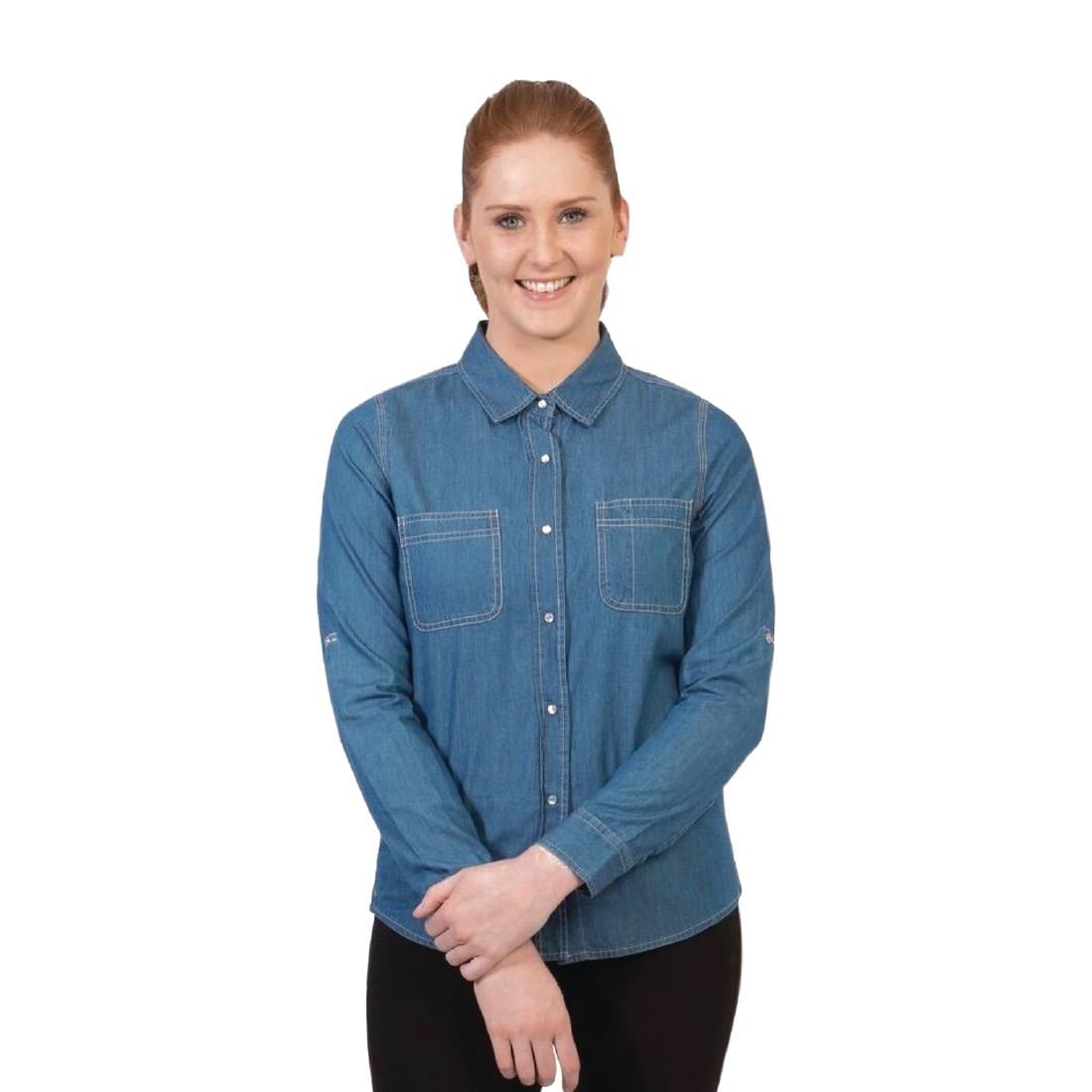 Urbanbar Dexter Women's Denim Shirt Dark Indigo • PAS-P_FK701
