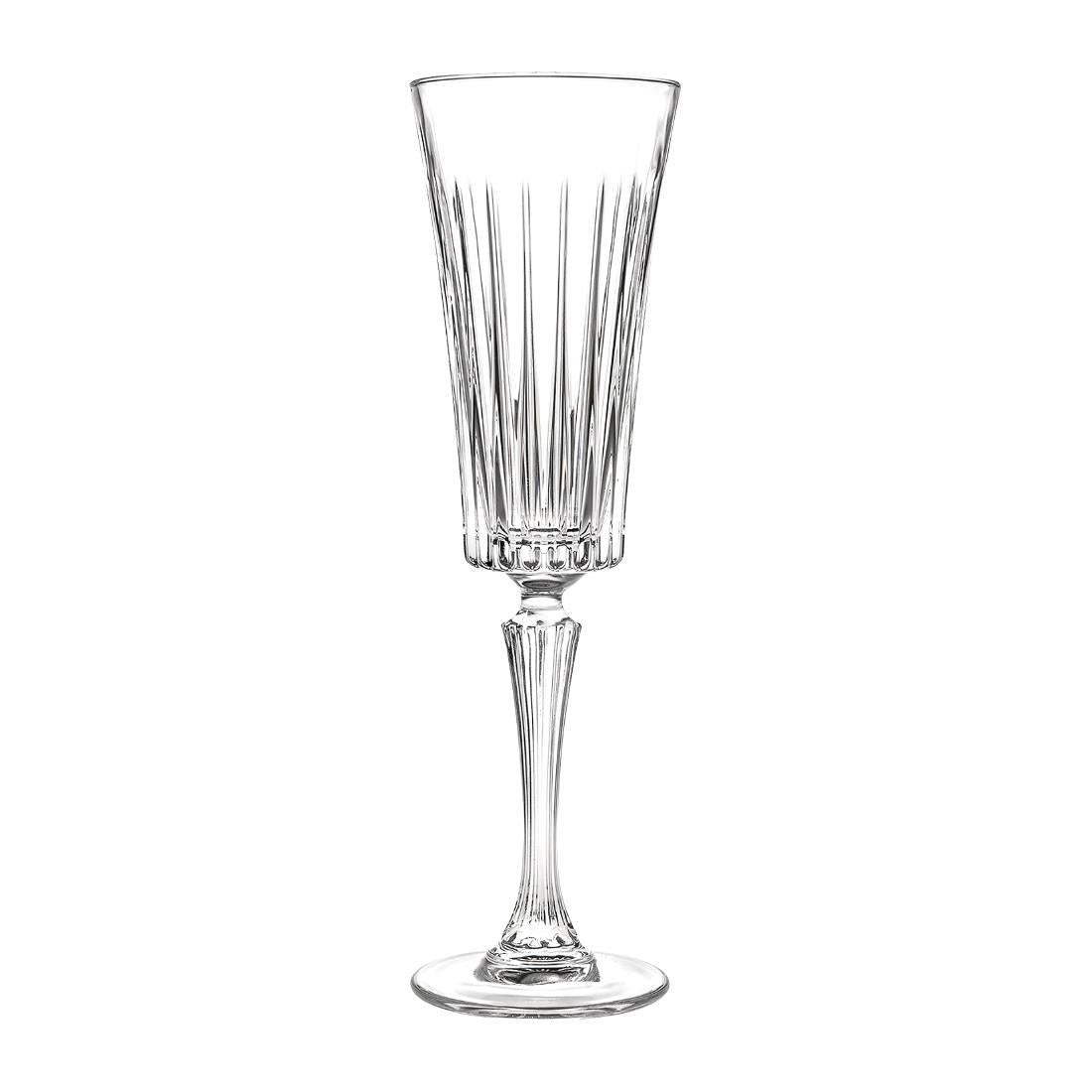 RCR Cristalleria Timeless Glass Champagne Flutes 210ml (Pack 12) • PAS-FK928