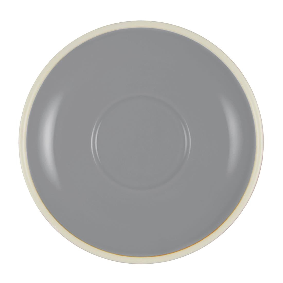 Brew Long Black/Flat White Saucers French Grey/White 140mm (6 Pack) • PAS-FL244