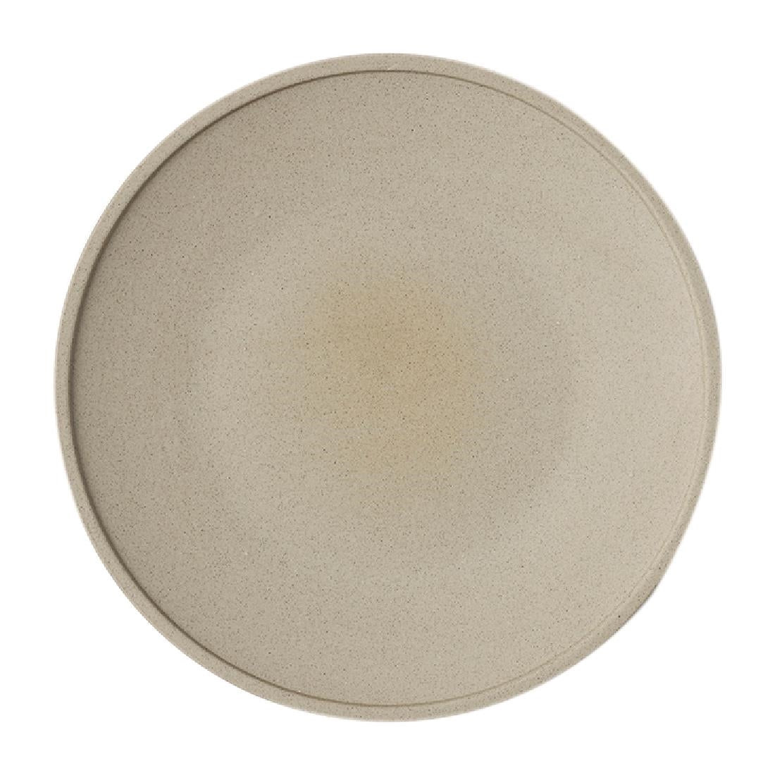 Tablekraft Soho Round Plates Stone 255mm (4 Pack) • PAS-FL376