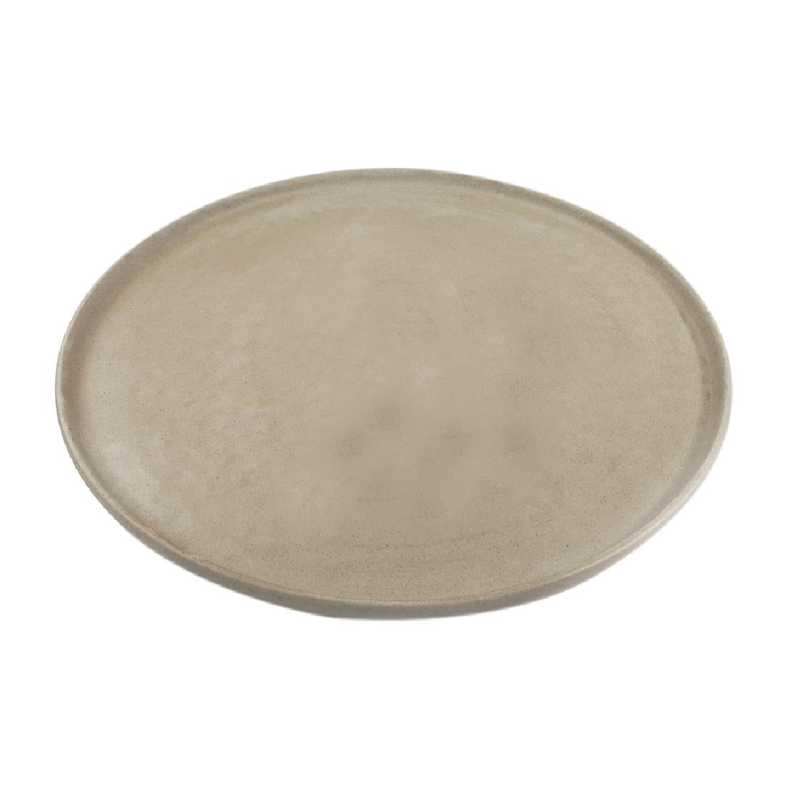 Tablekraft Soho Round Platters Stone 330mm (2 Pack) • PAS-FL384