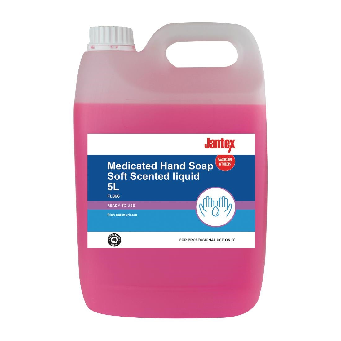 Jantex Medicated Hand Soap Soft Scent Liquid 5Ltr • PAS-FL866