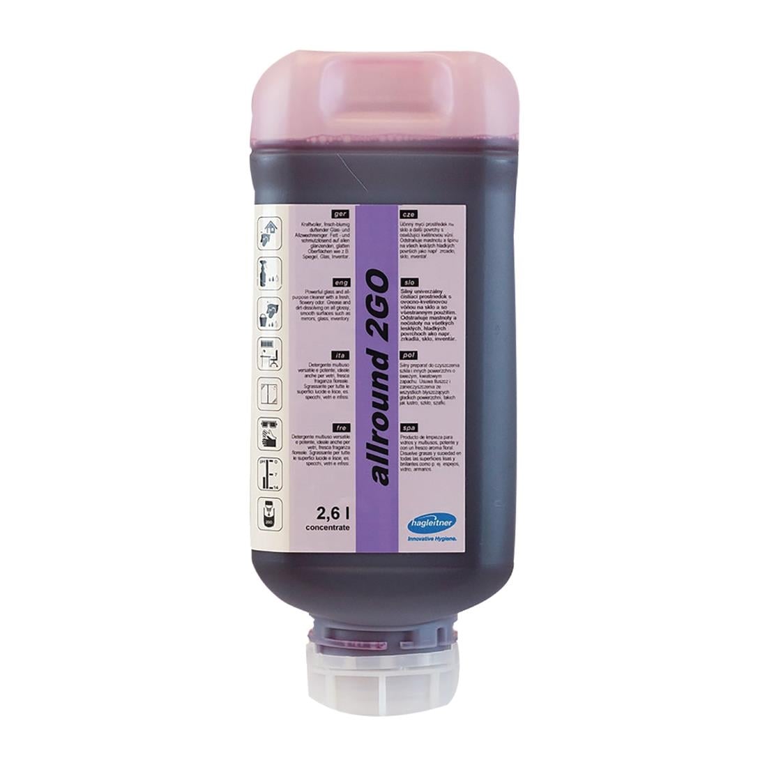Hagleitner Allround 2GO Multipurpose Cleaner 2.6Ltr (2 Pack) • PAS-FL946