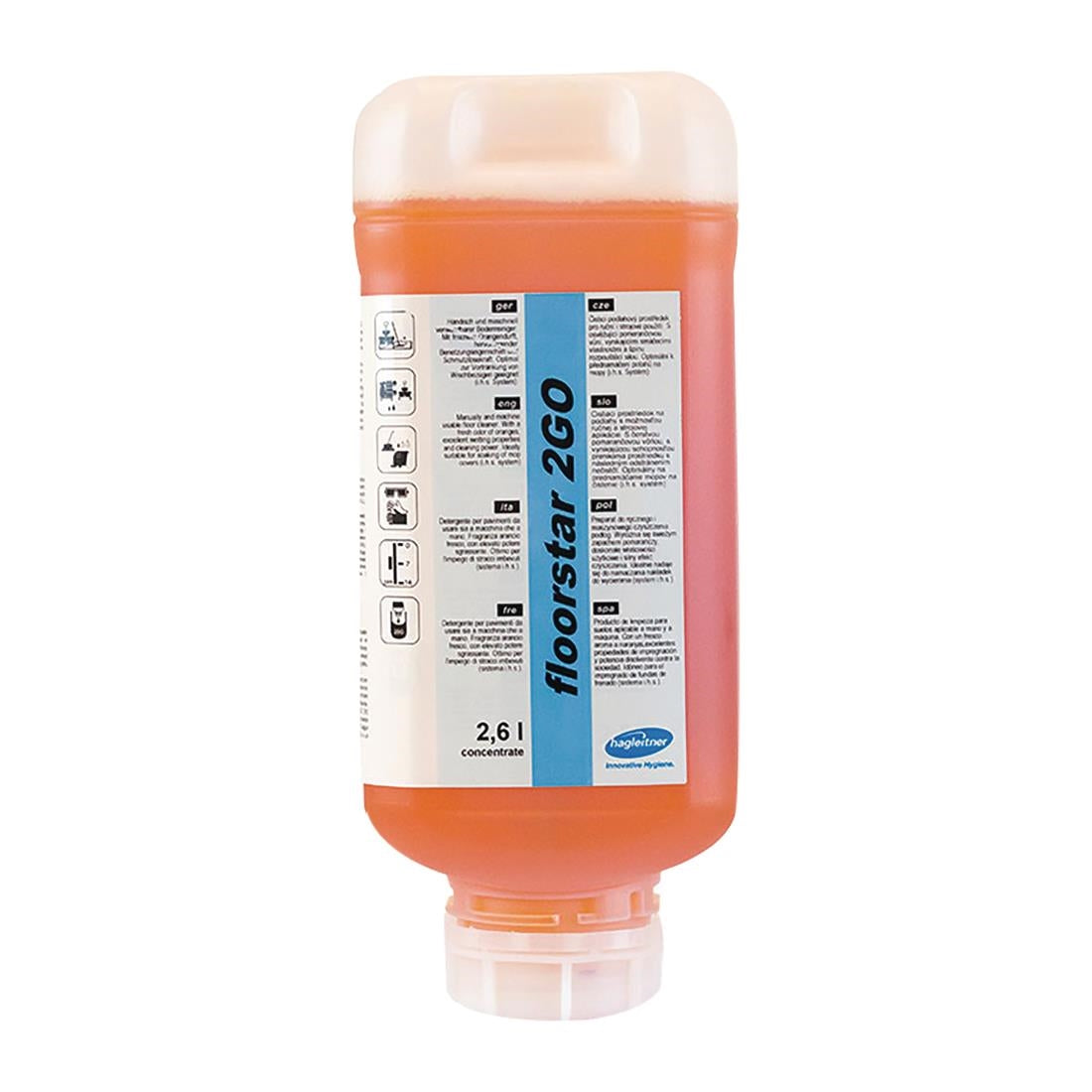 Hagleitner Floorstar 2GO Floor Cleaner 2.6Ltr (2 Pack) • PAS-FL947