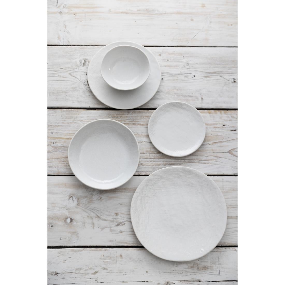 Olympia Denim White Coupe Plate - 285mm 11" (Box 4) • PAS-FU227