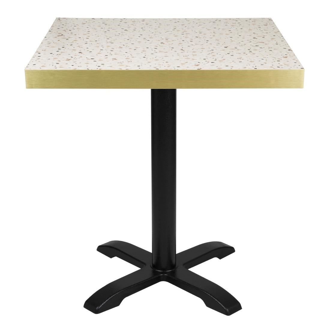 Bolero Terrazzo Style Square Table Top 700x700mm (Size: 700(W)x700(L)x48(D)mm / 27.5x27.5x1.8" | Pre-drilled) • PAS-FU519