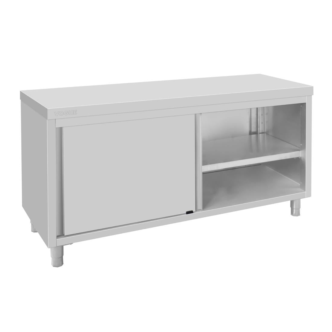 Vogue Standing Floor Cupboard Stainless Steel - 900x1800x600mm (900(H)x1800(W)x600(D)mm | Material: Stainless Steel) • PAS-FU587