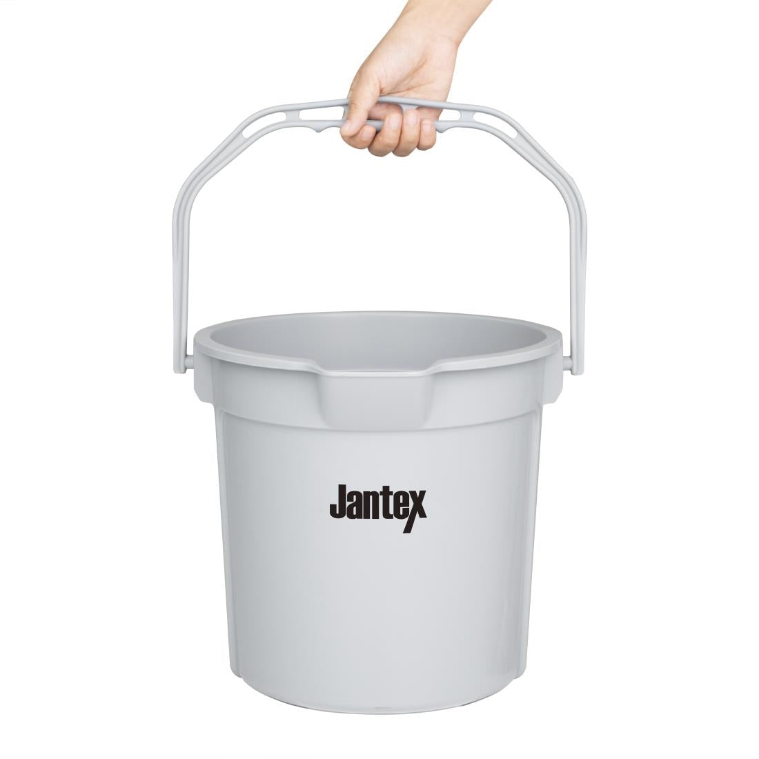 Jantex Grey Graduated Bucket with Pouring Lip 14Ltr • PAS-FU589