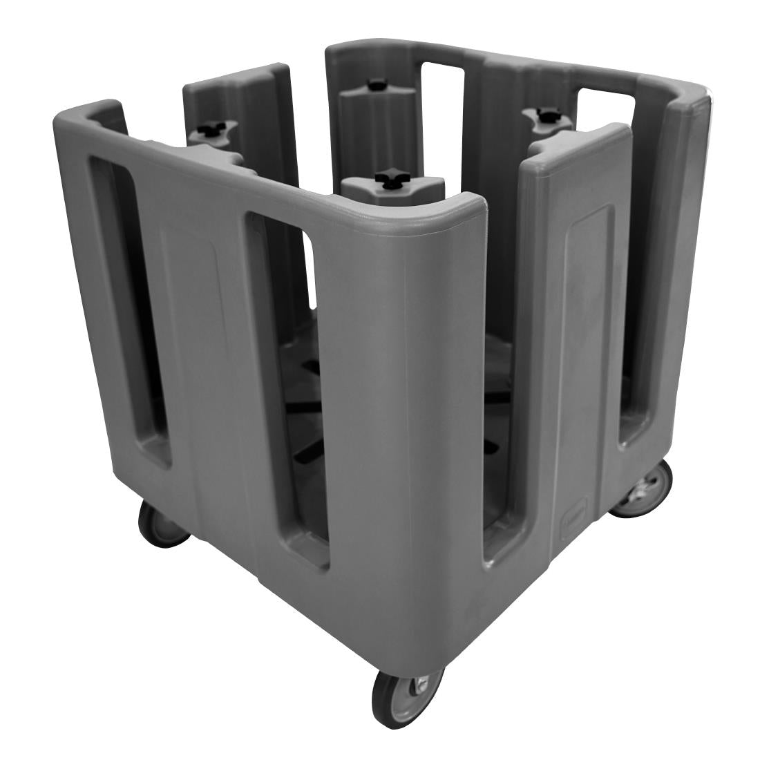 Cambro Compact Adjustable Dish Caddy 4 Column - Black • PAS-FU684