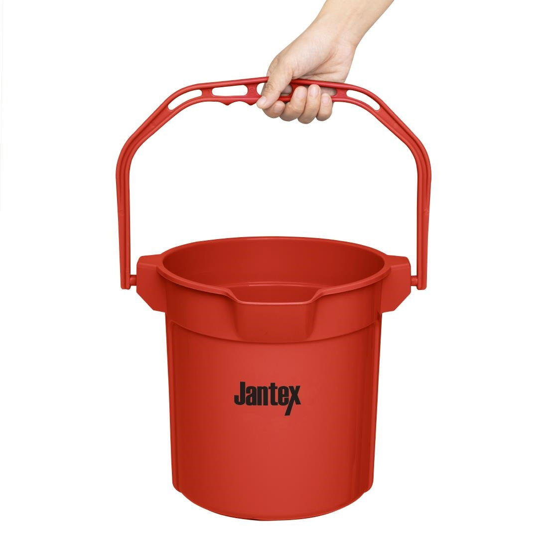 Jantex Red Graduated Bucket with Pouring Lip 10Ltr • PAS-FU832