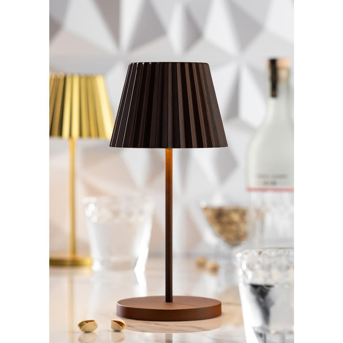 Utopia Dominica LED Cordless Table Lamp Cocoa - 110 x 260mm • PAS-JE492