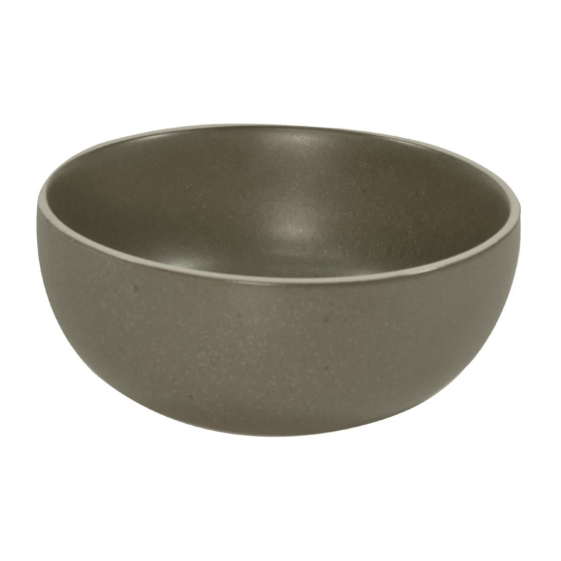 Tablekraft Urban Round Deep Bowls Dark Grey 150mm (4 Pack) • PAS-FW051