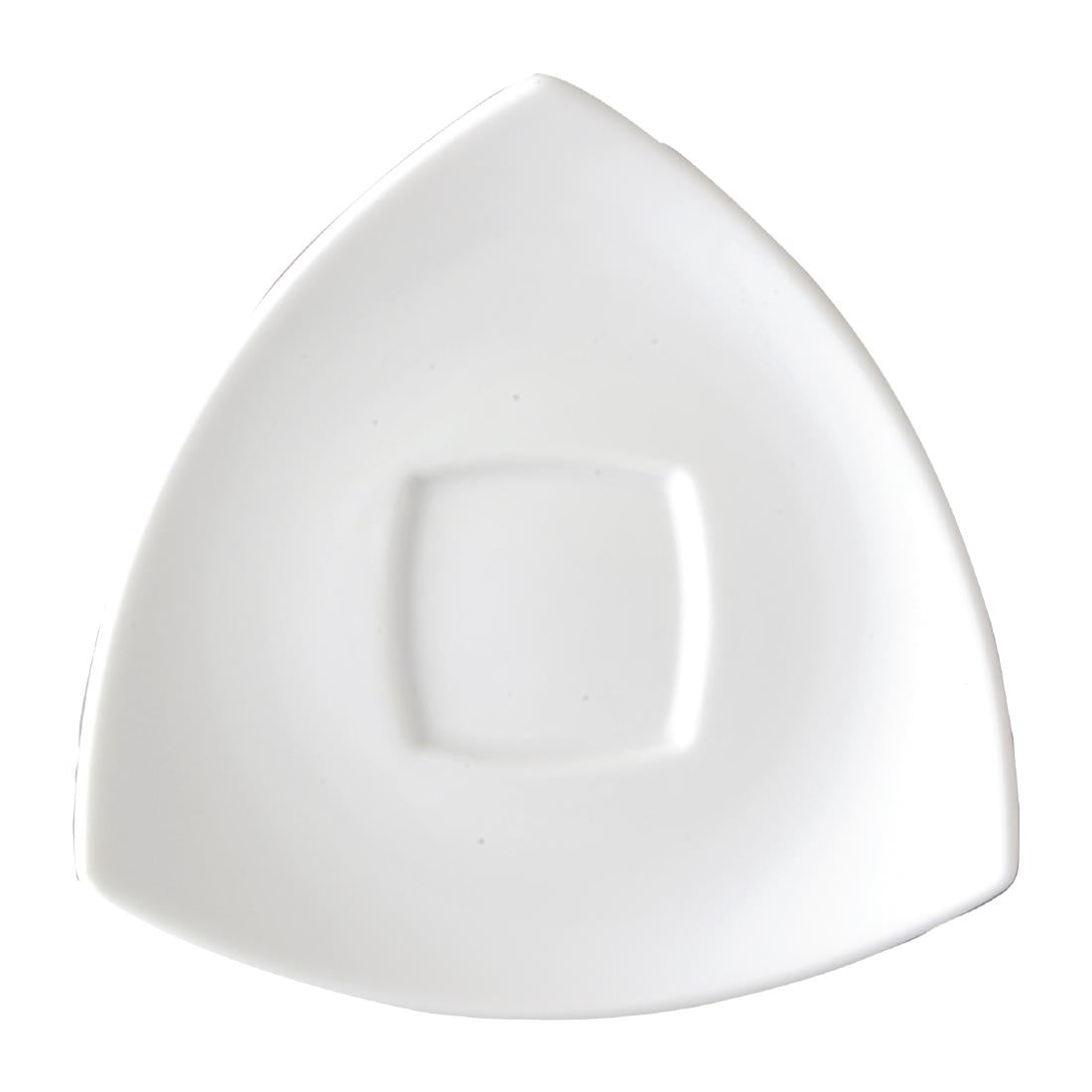 Royal Porcelain Chelsea Triangular Saucers with Square Well 150mm (48 Pack) (Pack of 48) • PAS-FW079