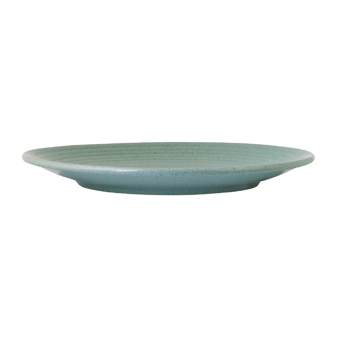 Zuma Mint Ribbed Coupe Plates 265mm (6 Pack) (Pack of 6) • PAS-FW135