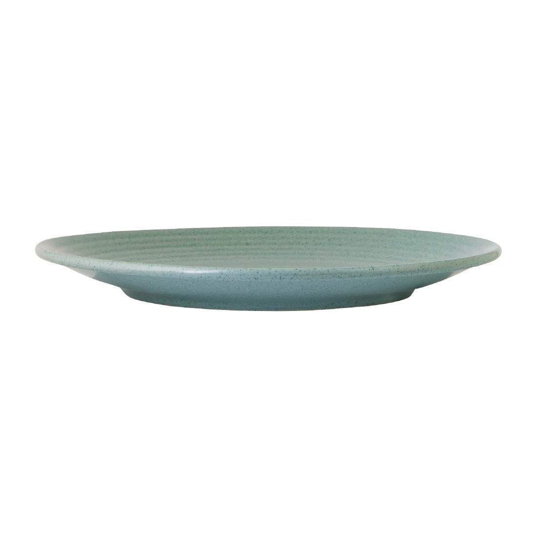 Zuma Mint Ribbed Coupe Plates 265mm (6 Pack) • PAS-FW135