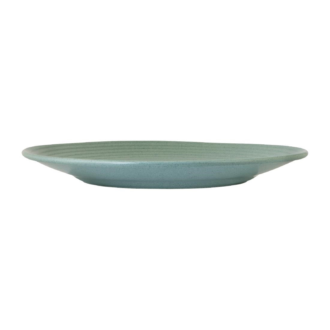 Zuma Mint Ribbed Coupe Plates 310mm (6 Pack) • PAS-FW136