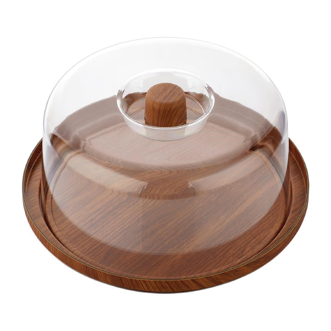 Evelin Cake Platter & Cover Set - 300x110mm (Dimensions: 300x110mm | Evelin Cake Platter & Cover Set) • PAS-FW296