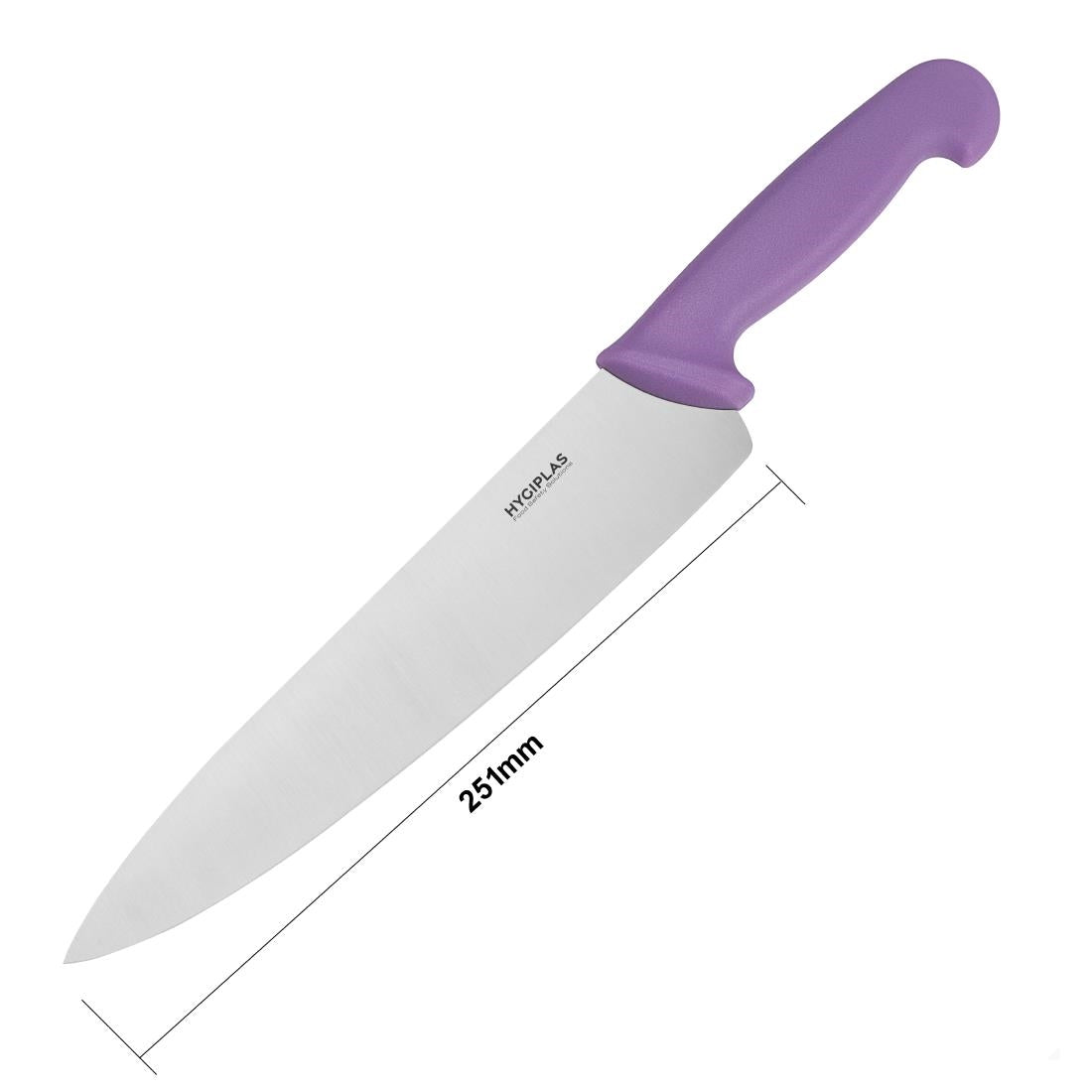 Hygiplas Cooks Knife Purple 250mm • PAS-FX112
