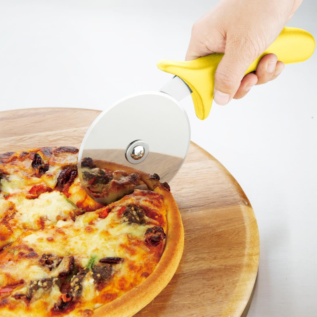Hygiplas Pizza Wheel Yellow 100mm • PAS-FX132