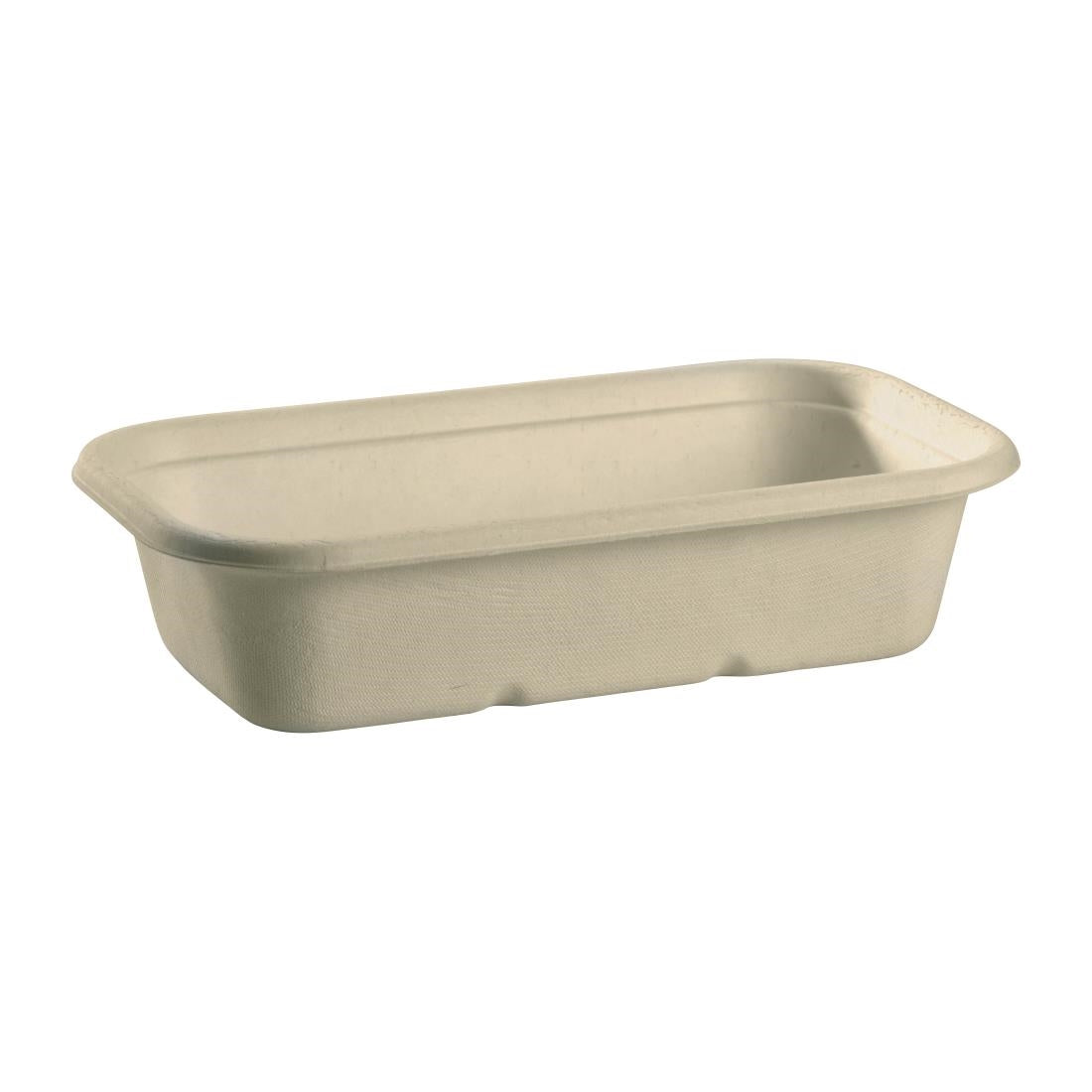 BioPak BioCane Takeaway Bases Natural - 1000ml (500 Pack) (Natural Colourway | 1000ml / 33.8oz| Pack of 500) • PAS-DU618