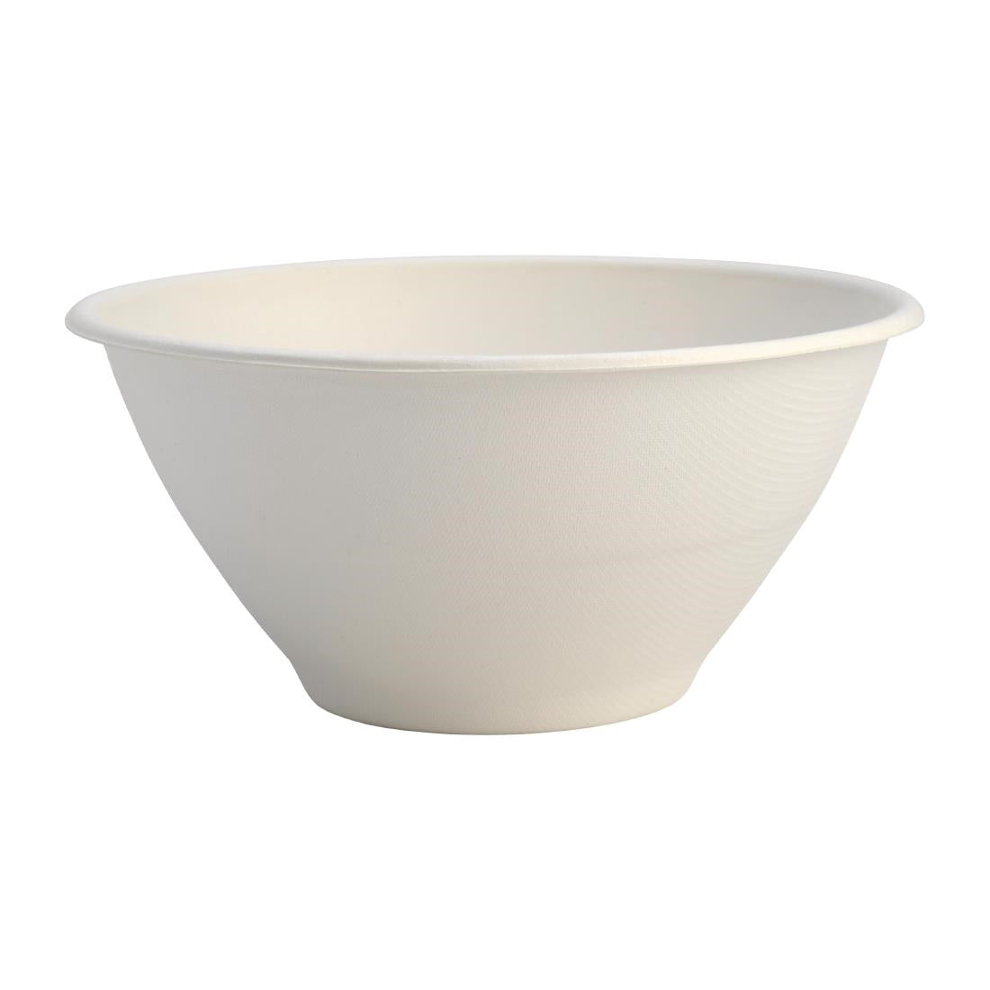 BioPak BioCane Takeaway Bowls White 1420ml 48oz (400 Pack) (Home Compostable | Sugarcane pulp | Pack of 400) • PAS-FY047
