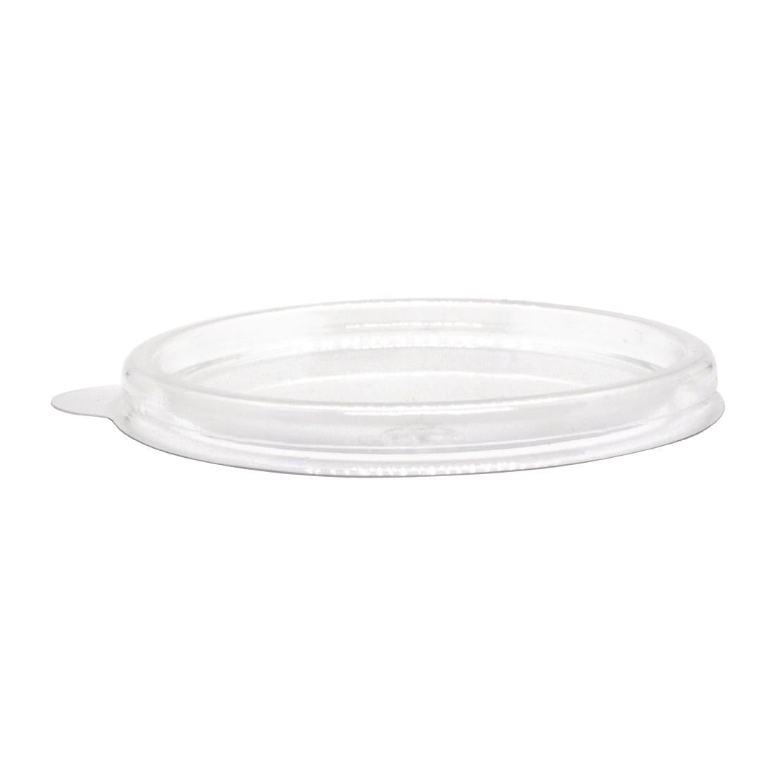 BioPak PET Lid for BioCane Sauce Cup 60ml Clear (1000 Pack) (Pack of 1000) • PAS-FY058