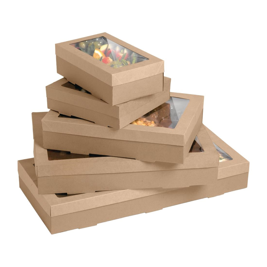BioPak BioBoard PLA Window Lid for Catering Tray Bases Small (100 Pack) (Pack of 100) • PAS-FY077