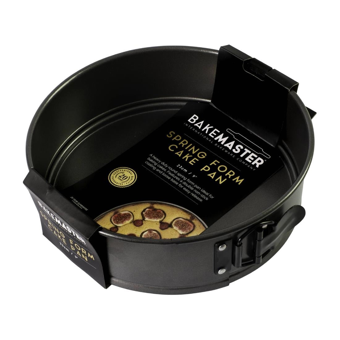 Bakemaster Springform Round Cake Pan Non-Stick - 23x6cm (Bakemaster Springform Round Cake Pan Non-Stick - 23x6cm) • PAS-FY430