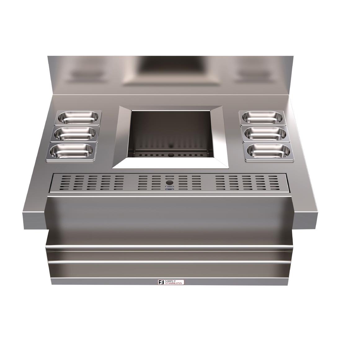 Simply Stainless 600 Series Standard Cocktail Station with Speed Rack • PAS-FY563