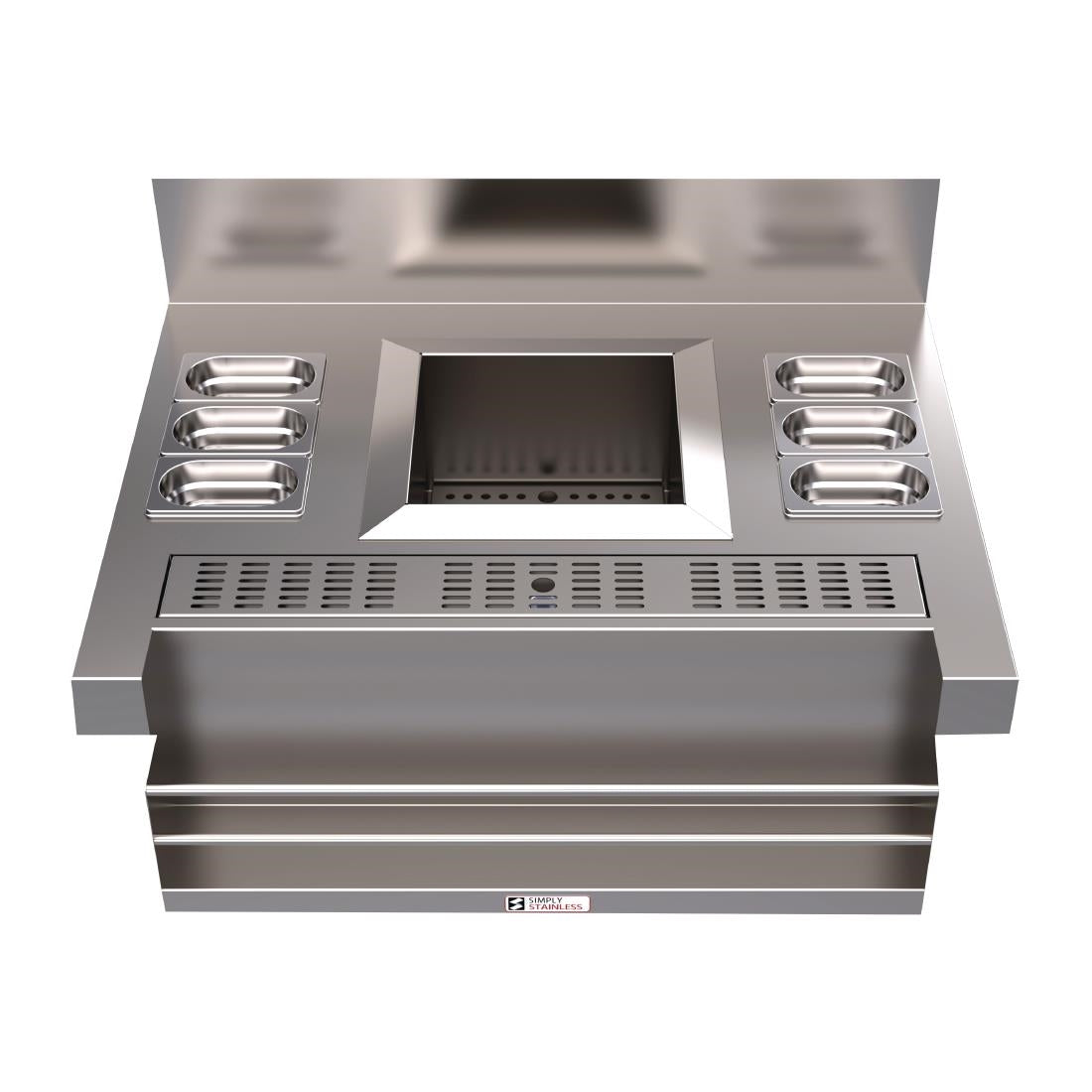 Simply Stainless 600 Series Standard Cocktail Station with Speed Rack • PAS-FY563