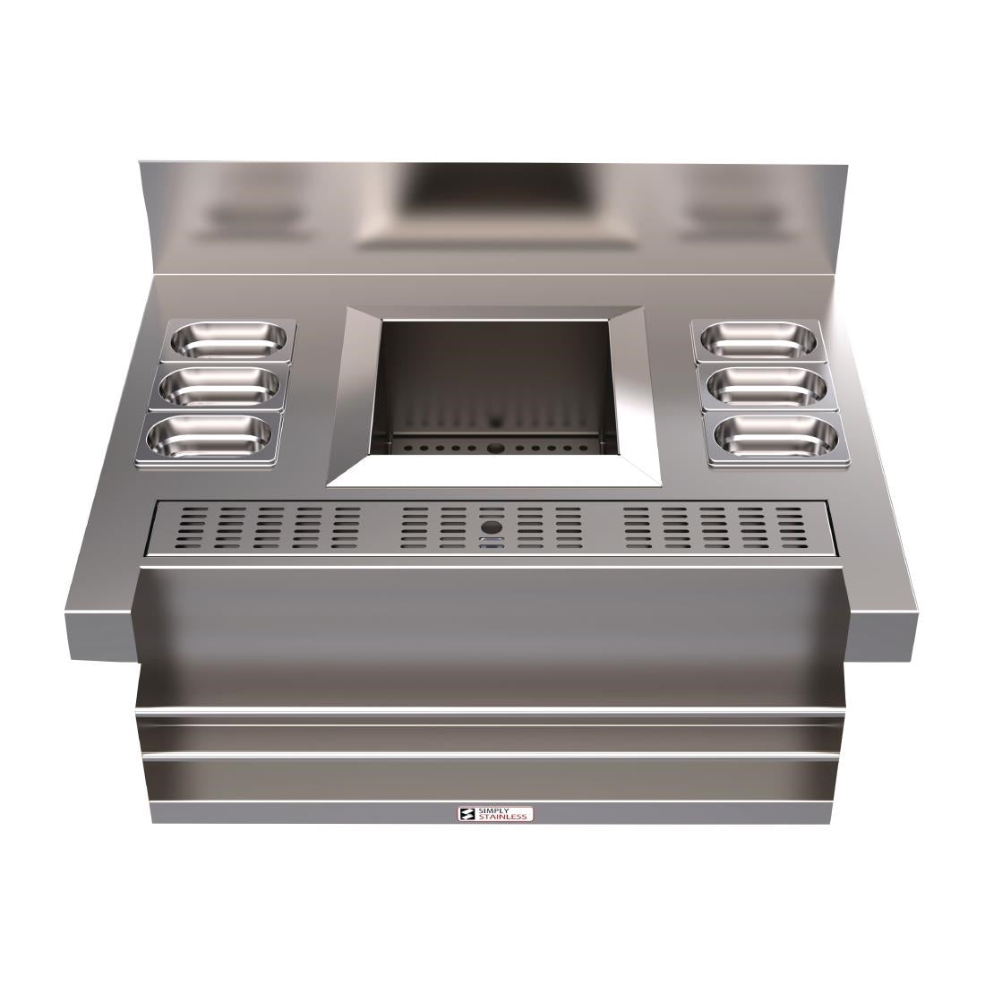 Simply Stainless 700 Series Standard Cocktail Station with Speed Rack • PAS-FY568