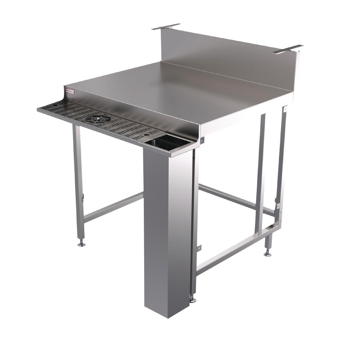 Simply Stainless Coffee Bench with Glass Rinser 1200 Series • PAS-FY569