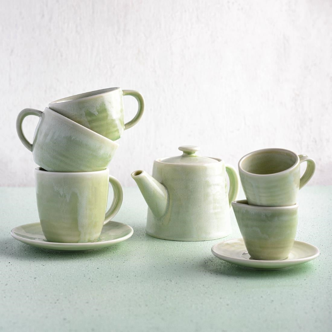 Moda Porcelain Lush Espresso Saucer 115mm (6 Pack) • PAS-FY677