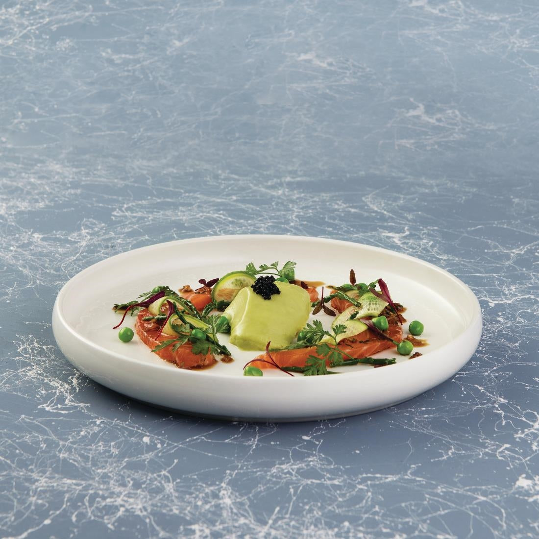 Moda Porcelain Snow Round Plate - 200mm (6 Pack) (Pack of 6) • PAS-FY702