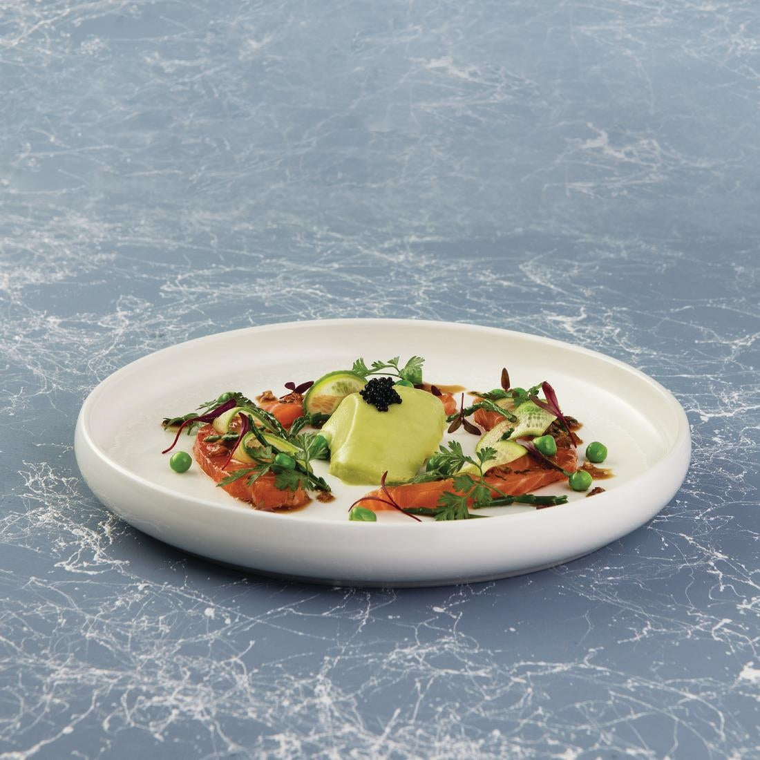 Moda Porcelain Snow Round Plate - 260mm (4 Pack) • PAS-FY703