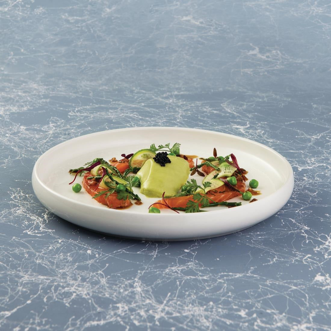 Moda Porcelain Snow Round Plate - 290mm (6 Pack) • PAS-FY704