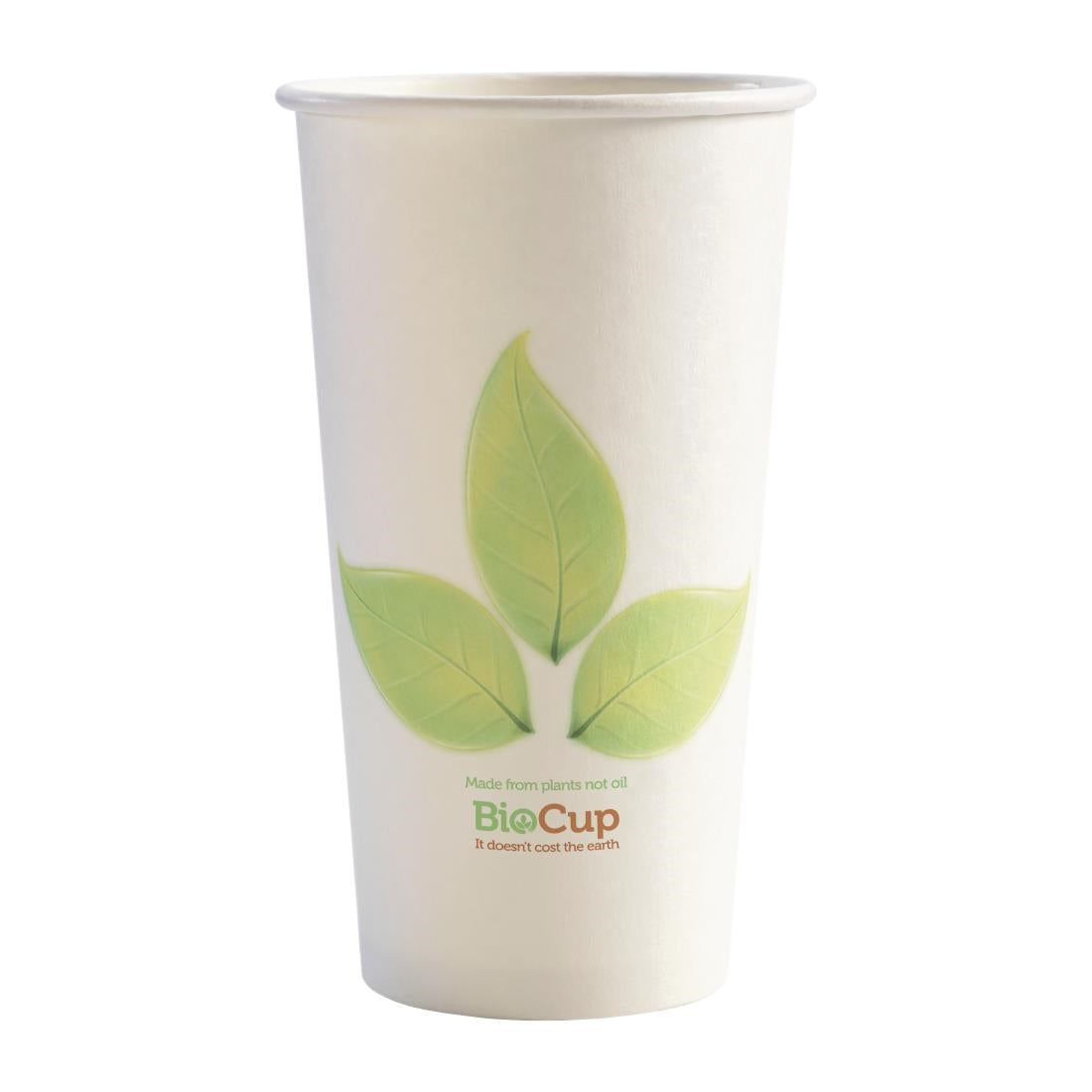 BioPak BioCup Single Wall Leaf - 510ml 16oz 90mm (1000 Pack) • PAS-FY736