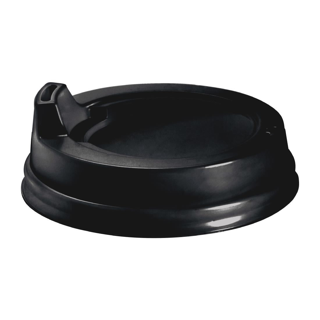 BioPak PS Small Sipper Lid Black - 80mm (1000 Pack) • PAS-FY745